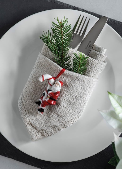 Villeroy & Boch Kerstman, beer en notenkraker kersthanger set van 3 13cm - detail 3 multicolor