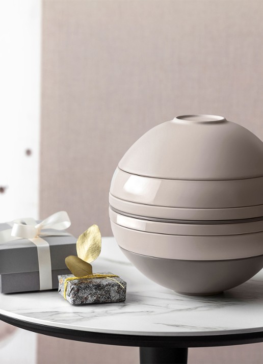 Villeroy & Boch La Boule serviesset 7-delig - voorkant 5 beige