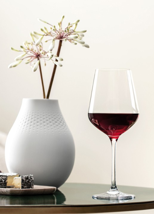 Villeroy & Boch La Divina rode wijnglas 65 cl set van 4 - achterkant transparant