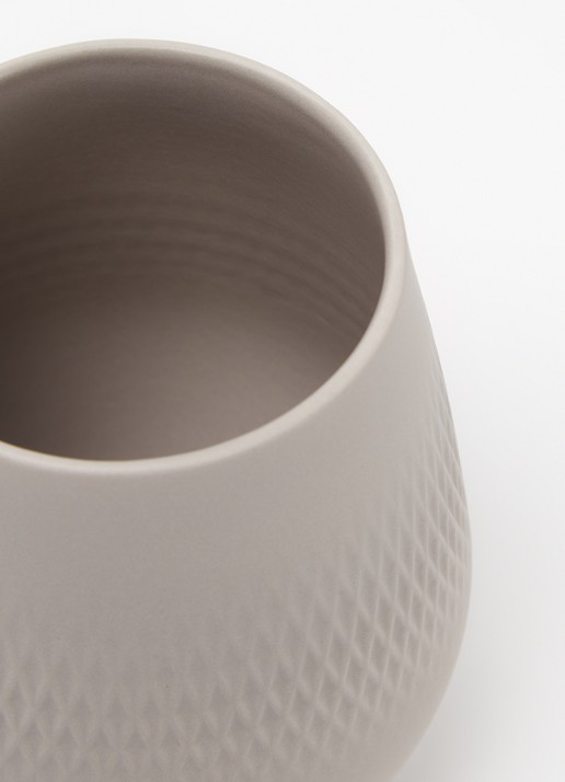 Villeroy & Boch Lave Carre vaas 14 cm - detail 3 lichtgrijs