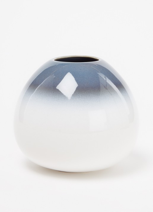 Villeroy & Boch Lave Home Drop vaas 12,8 cm - voorkant 2 blauwgrijs