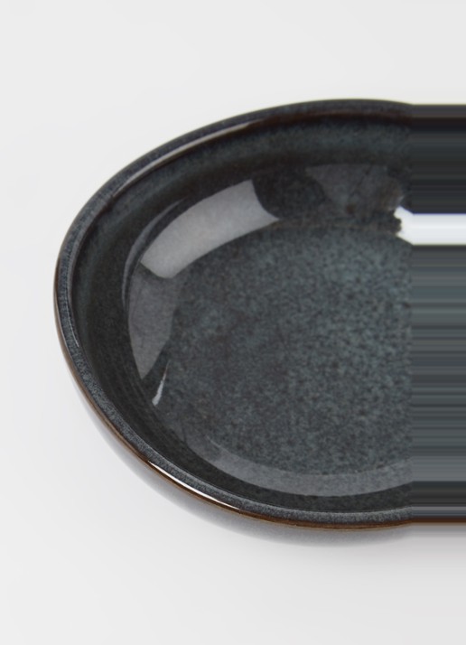 Villeroy & Boch Lave serveerschaal 10 cm - detail donkergrijs