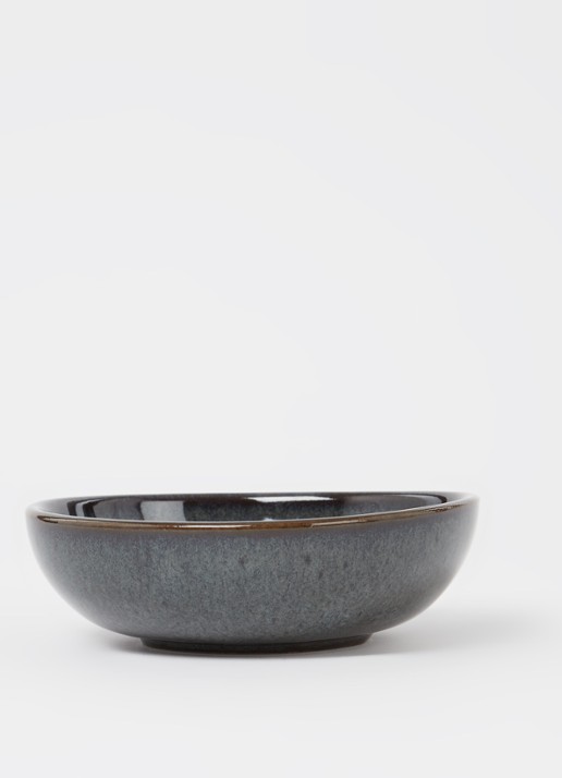 Villeroy & Boch Lave serveerschaal 10 cm - voorkant 3 donkergrijs