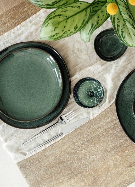 Villeroy & Boch Lave Vert dinerbord 23 cm - detail 3 donkergroen