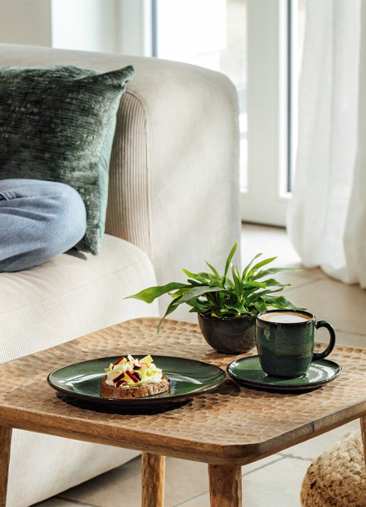Villeroy & Boch Lave Vert dinerbord 23 cm - voorkant 2 donkergroen
