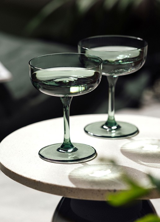 Villeroy & Boch Like champagne glazen set van 2  - voorkant 3 mint