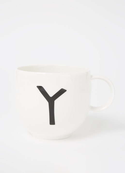 Villeroy & Boch Like Letters Y mok 38 cl - voorkant 2 gebroken wit