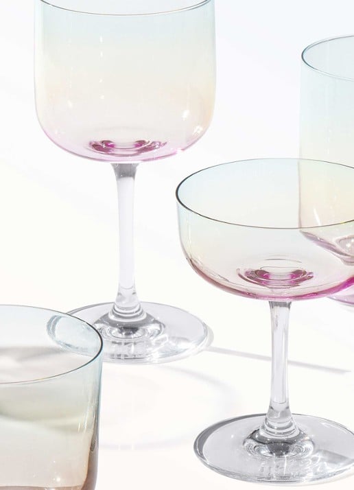 Villeroy & Boch Like Pearl longdrinkglas 30 cl set van 2 - detail multicolor