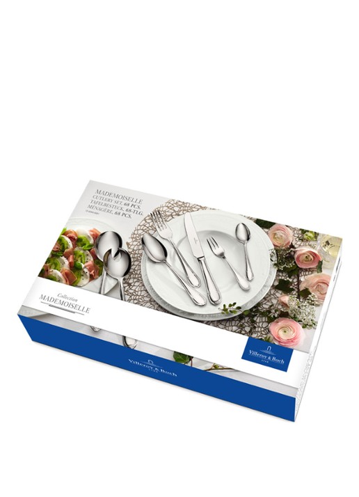 Villeroy & Boch Mademoiselle bestekset 68-delig - voorkant 2 zilver