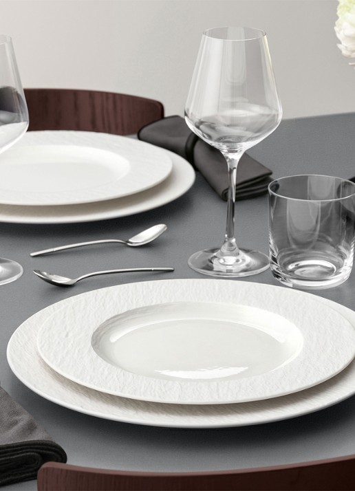 Villeroy & Boch Manufacture Ice dinerbord 27 cm - voorkant 3 wit
