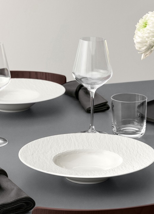 Villeroy & Boch Manufacture Ice pastabord 28 cm - voorkant 2 wit