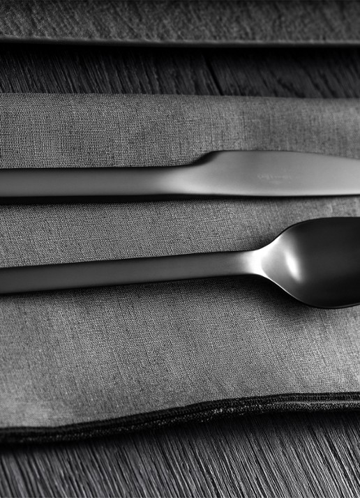 Villeroy & Boch Manufacture Rock bestekset 20-delig - voorkant 2 zwart
