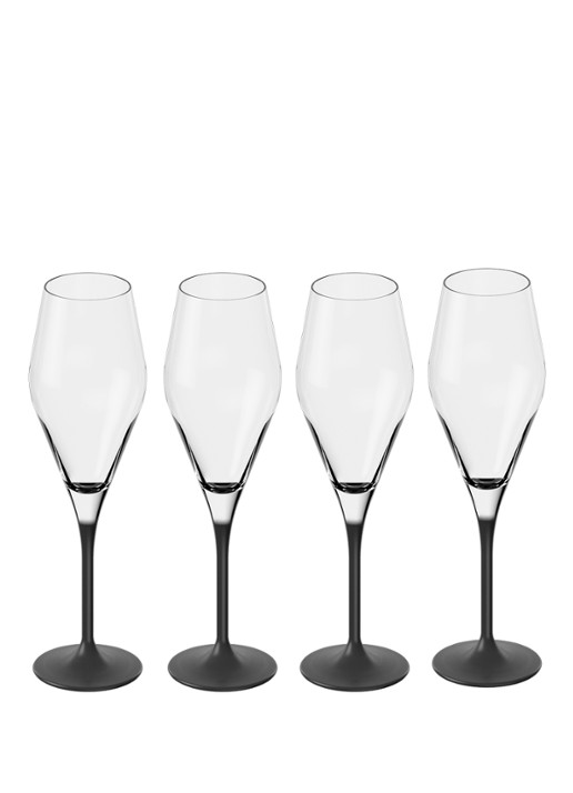 Villeroy & Boch Manufacture Rock champagneglas 26 cl set van 4