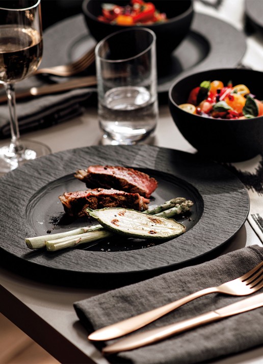 Villeroy & Boch Manufacture Rock dinerbord 27 cm - detail 4 donkergrijs