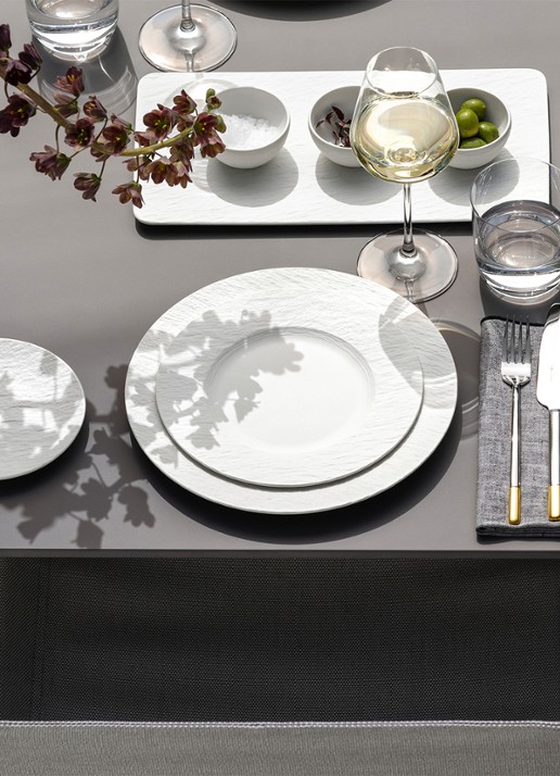 Villeroy & Boch Manufacture Rock dinerbord 27 cm - detail 5 gebroken wit