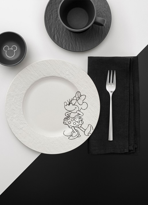 Villeroy & Boch Manufacture Rock - Mickey Mouse dipschaal 8 cm - achterkant 3 zwart