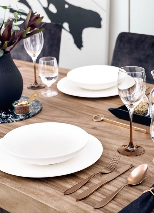 Villeroy & Boch Manufacture Rock saladeschaal 23,5 cm - achterkant 3 gebroken wit