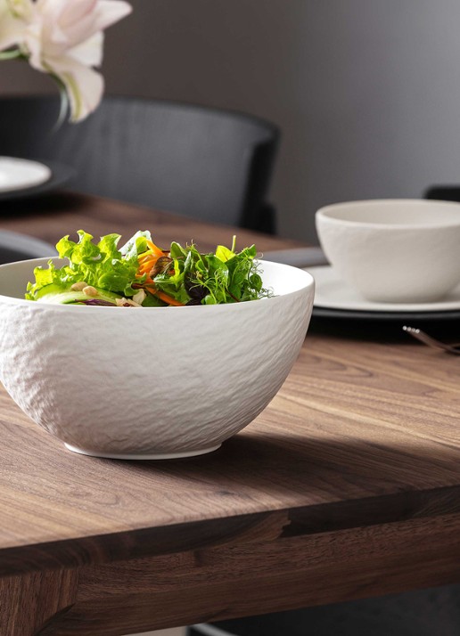 Villeroy & Boch Manufacture saladeschaal  - voorkant 3 gebroken wit