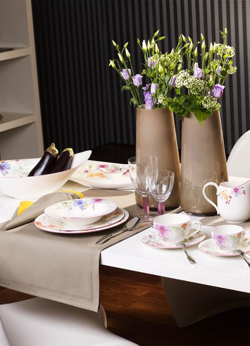 Villeroy & Boch Mariefleur diep bord 23 cm - detail 3 gebroken wit