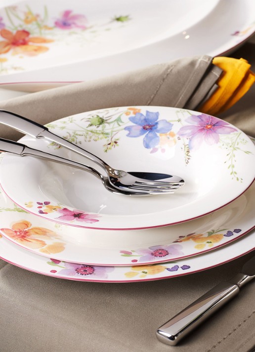 Villeroy & Boch Mariefleur dinerbord 27 cm - voorkant 2 gebroken wit