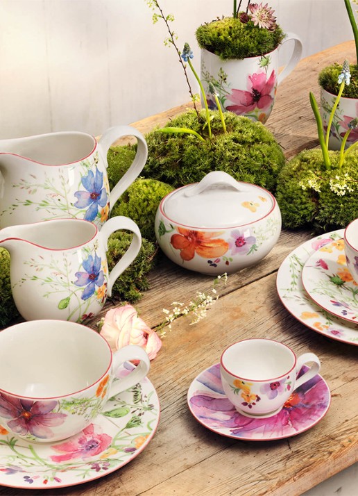 Villeroy & Boch Mariefleur melkkan 30 cl - detail 4 gebroken wit