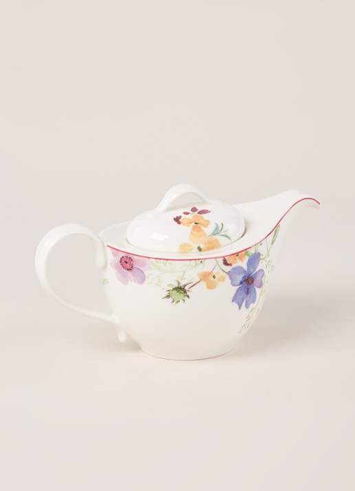 Villeroy & Boch Mariefleur tweepersoons theepot 62 cl - voorkant 2 gebroken wit