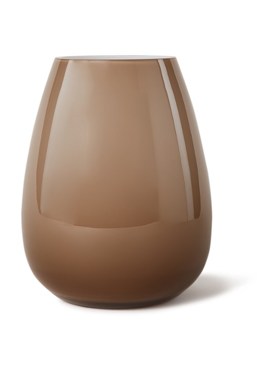 Villeroy & Boch Mini Drop vaas 18 cm - voorkant bruin