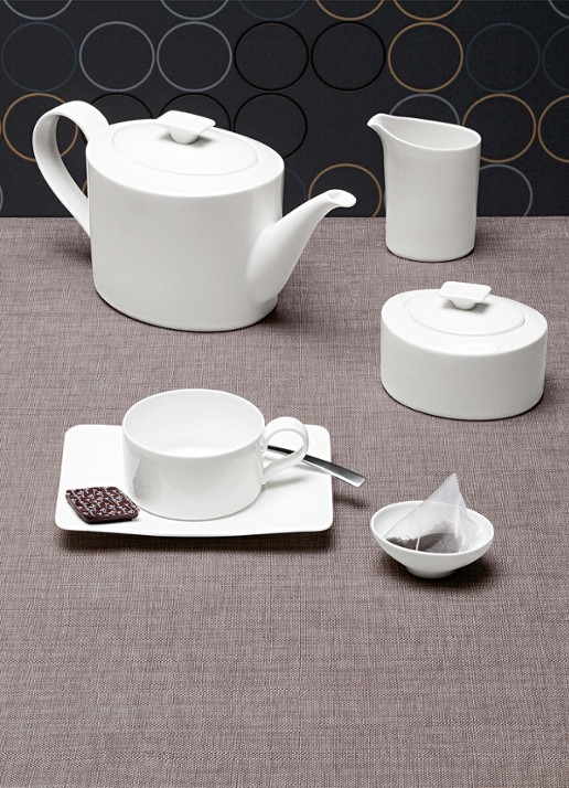 Villeroy & Boch Modern Grace koffiekopje 23 cl - voorkant 3 gebroken wit