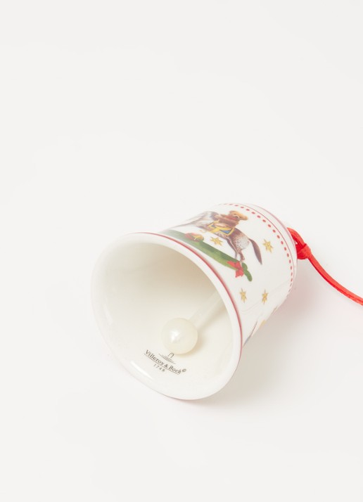 Villeroy & Boch My Christmas Tree Klokje kersthanger 6,9 cm - detail steenrood
