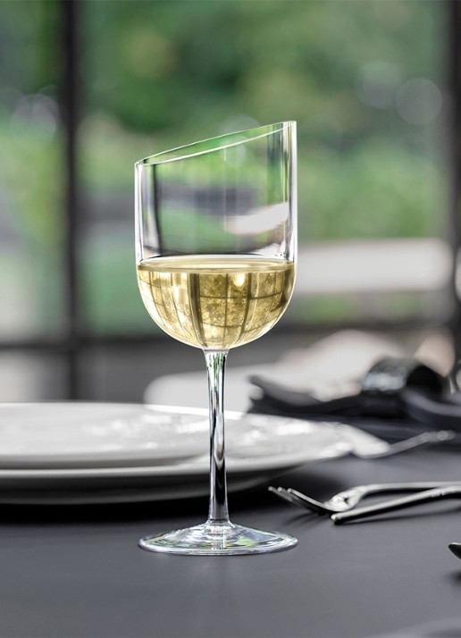 Villeroy & Boch NewMoon witte wijnglas 30 cl set van 4 - achterkant 3 transparant