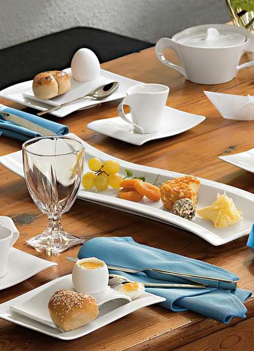 Villeroy & Boch NewWave antipasti serviesset voor 2 personen - achterkant 3 ivoor