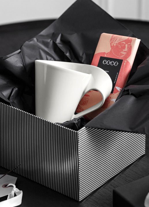 Villeroy & Boch NewWave Caffè mok 35 cl - detail gebroken wit
