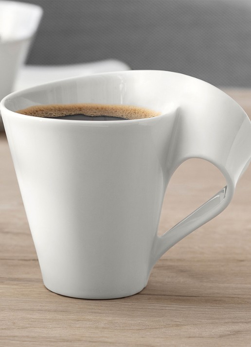 Villeroy & Boch NewWave Caffè mok 35 cl - voorkant 4 gebroken wit