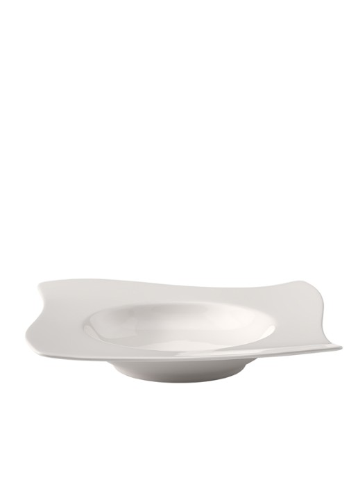 Villeroy & Boch NewWave diep bord 24 cm - voorkant 3 gebroken wit