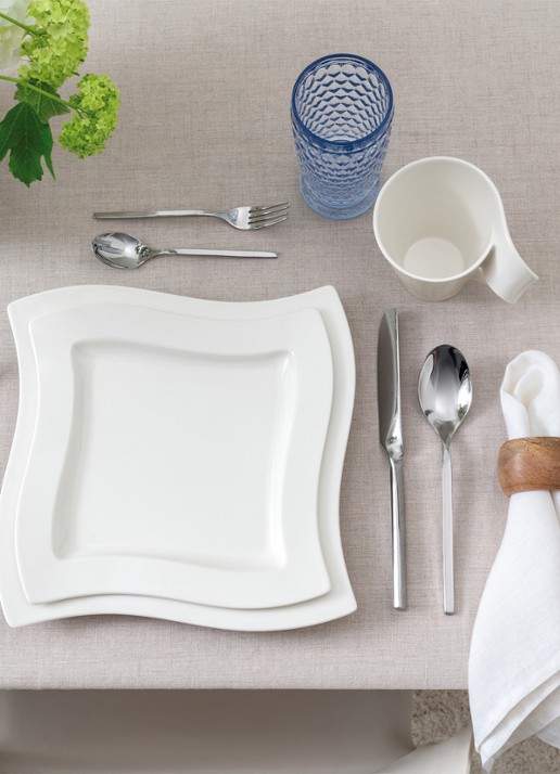 Villeroy & Boch NewWave dinerbord 27 cm - detail 4 gebroken wit