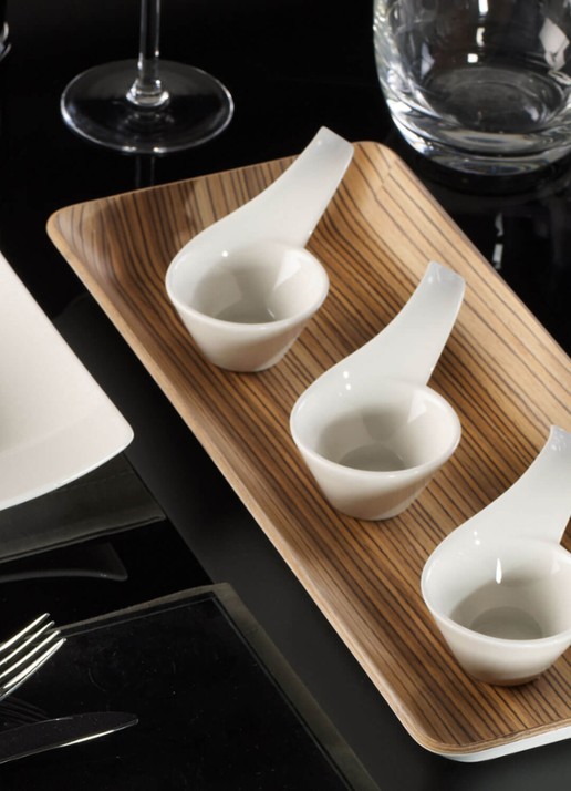 Villeroy & Boch NewWave dipschaal 6 cm - voorkant 2 gebroken wit