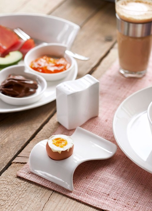 Villeroy & Boch NewWave eierdop 3 cm - voorkant gebroken wit