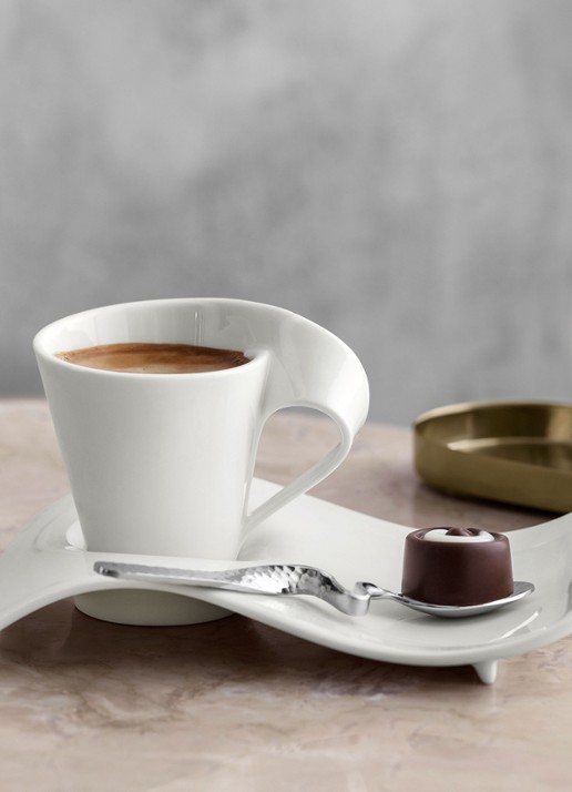 Villeroy & Boch NewWave espressokopje 8 cl - detail 2 gebroken wit