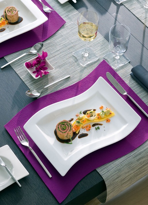 Villeroy & Boch NewWave onderbord 33 cm - achterkant gebroken wit