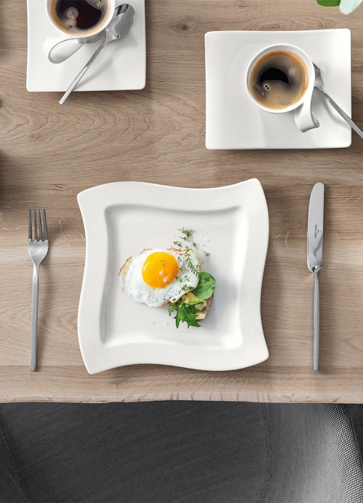 Villeroy & Boch NewWave ontbijtbord 20 cm - achterkant 3 wit