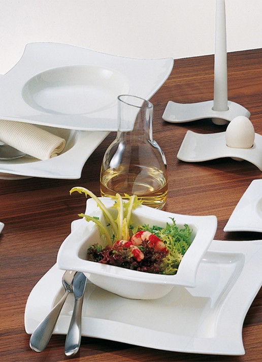 Villeroy & Boch NewWave serveerschaal 17 cm - detail 2 gebroken wit