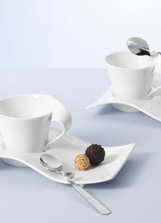 Villeroy & Boch Partyschaal groot NewWave - achterkant gebroken wit