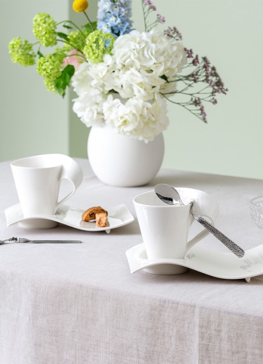 Villeroy & Boch Partyschaal groot NewWave - detail 3 gebroken wit