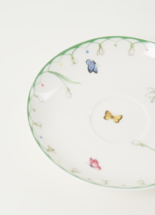 Villeroy & Boch Pasen Colourful Spring espresso-schotel - detail lindegroen