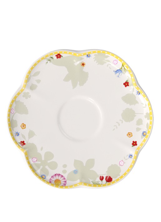 Villeroy & Boch Pasen Spring Awakening schotel 16,5 cm - voorkant 2 geel