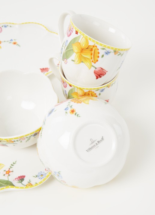 Villeroy & Boch Pasen Spring Awakening serviesset 6-delig - detail geel