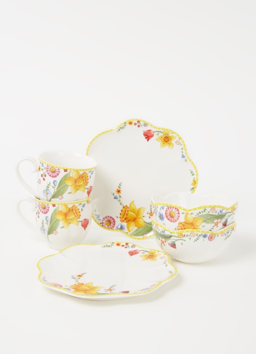 Villeroy & Boch Pasen Spring Awakening serviesset 6-delig - voorkant 3 geel