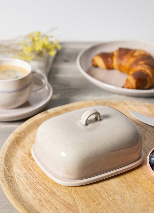Villeroy & Boch Perlemor botervloot 15,5 cm - detail 3 zand