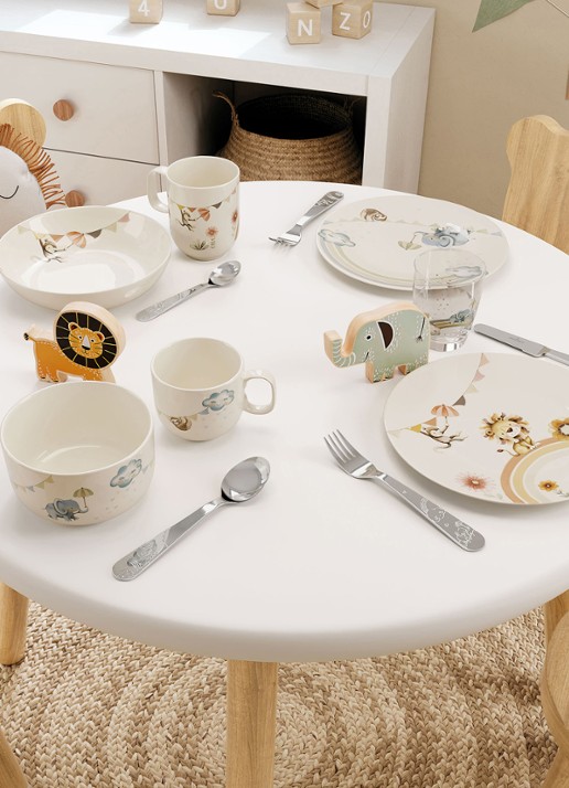 Villeroy & Boch Roar Like a Lion kinderserviesset 3-delig - achterkant gebroken wit