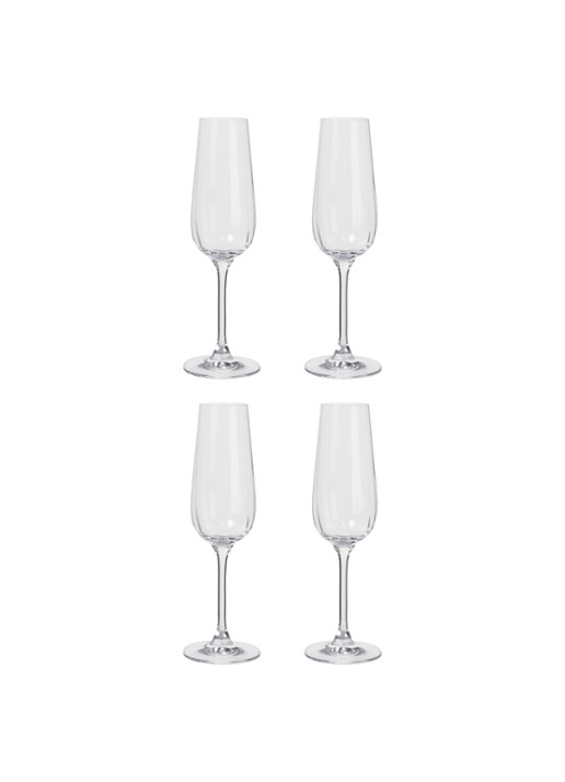 Villeroy & Boch Rose Garden champagneglas 28 cl set van 4